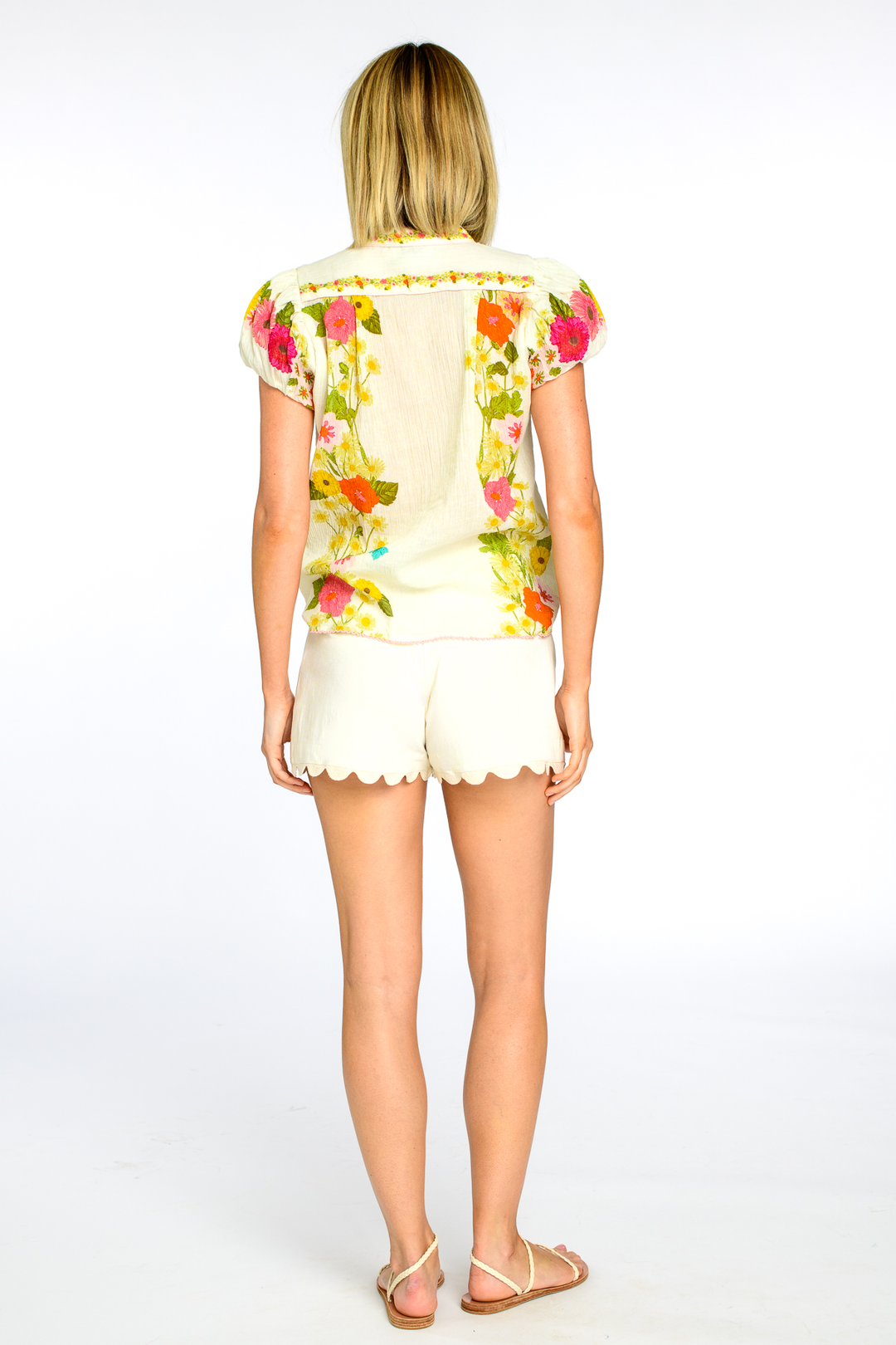Jojo Shorts in Solid Ivory