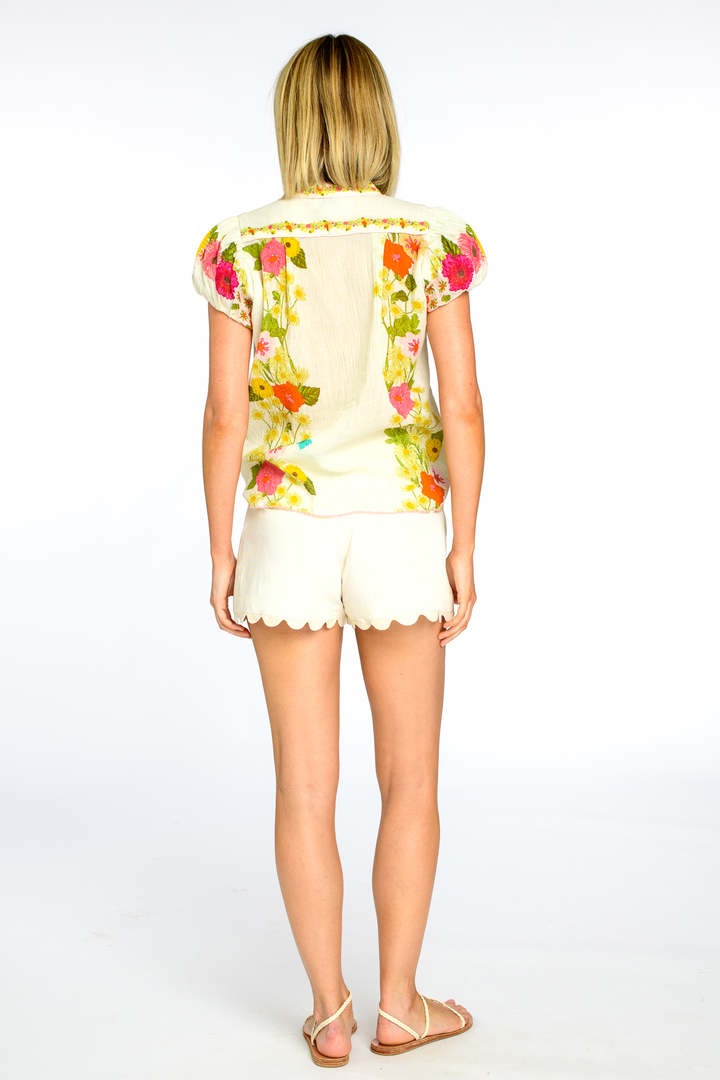 Jojo Shorts in Solid Ivory