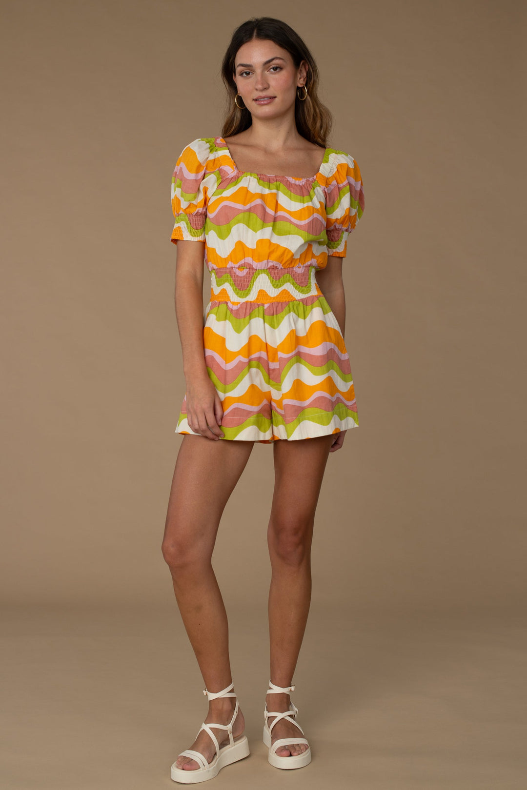 Birdie Romper in Tidal