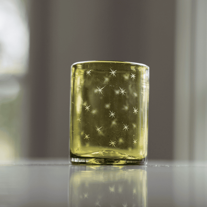 Starry Night Rocks Glass (Citron)