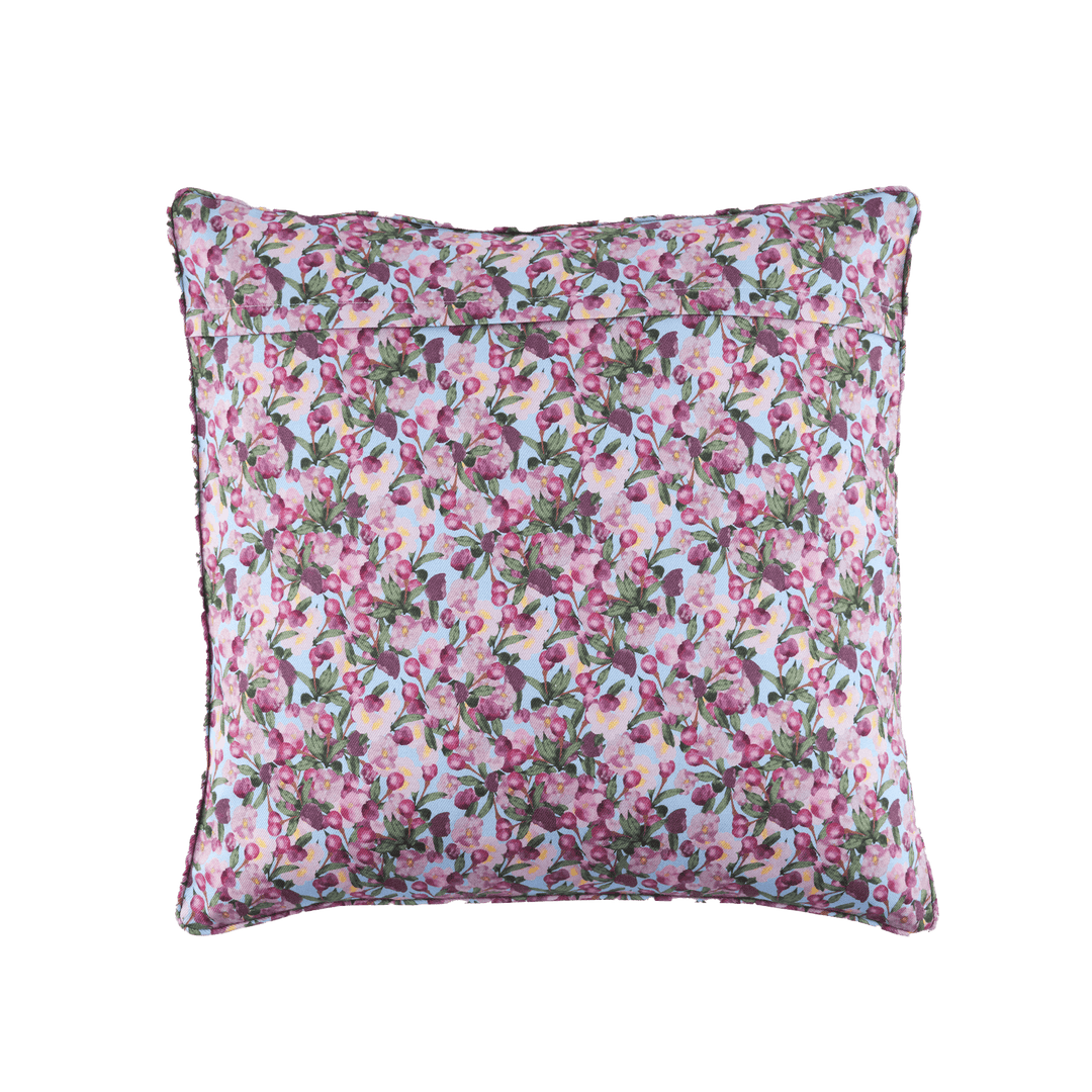 Square Pillow Cover Romance is Dead Blue