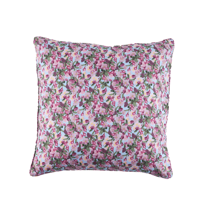 Square Pillow Cover Romance is Dead Blue