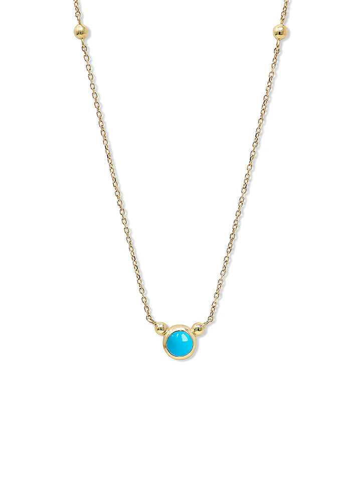 Bonheur Birthstone Necklace Gold