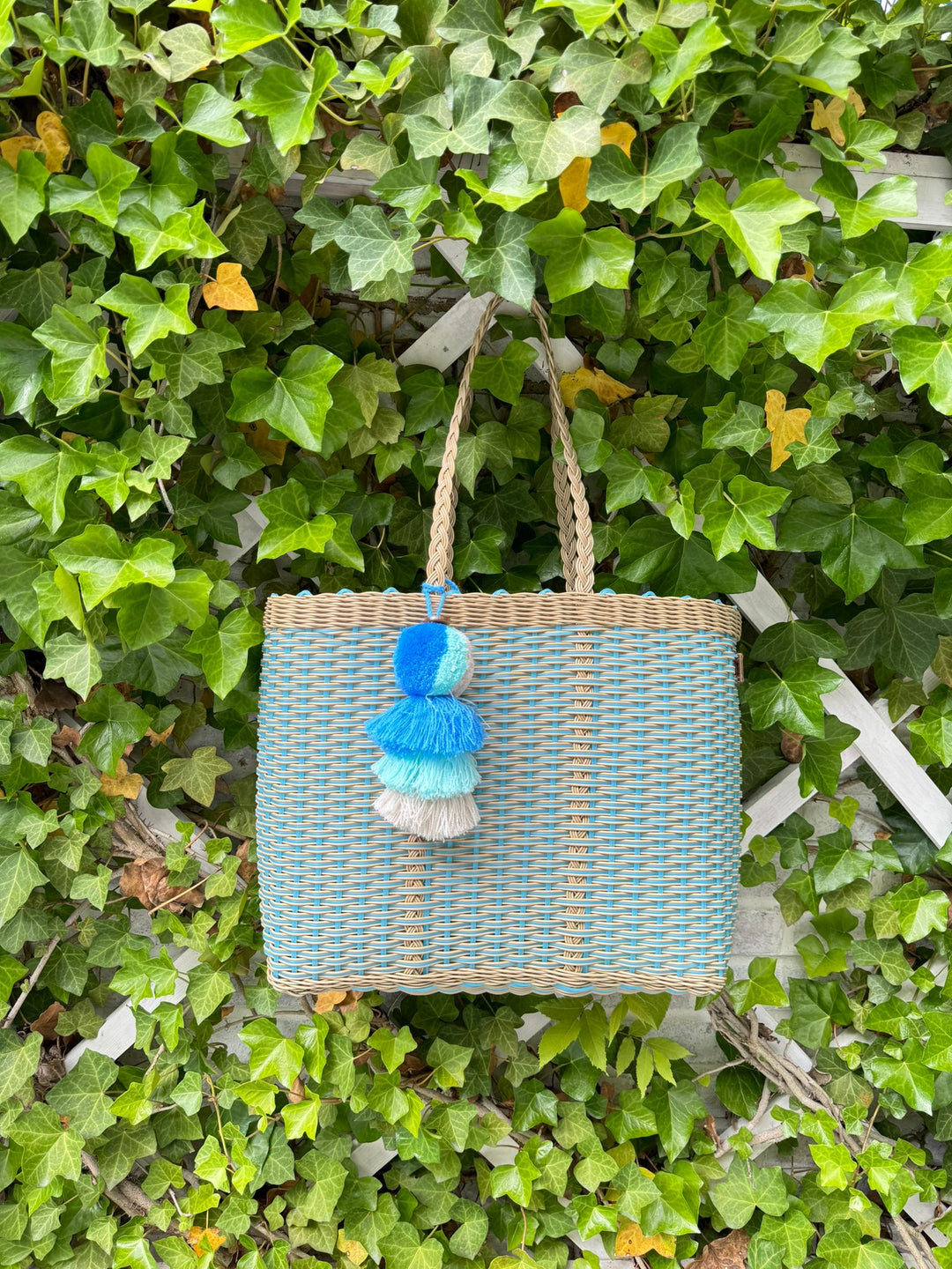 Blue Robin Nest Citron Tote