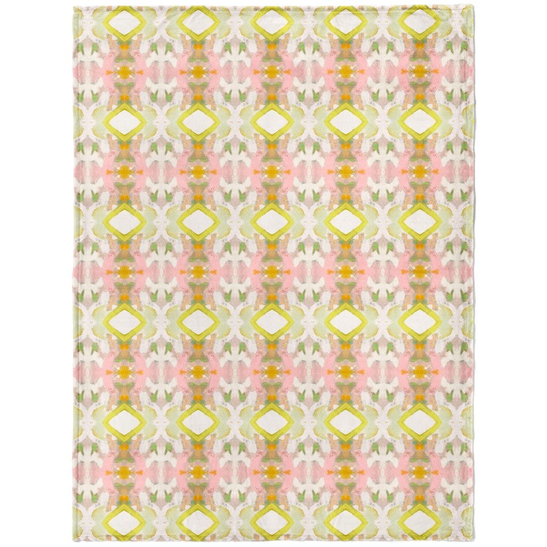 White Lotus Fleece Blanket