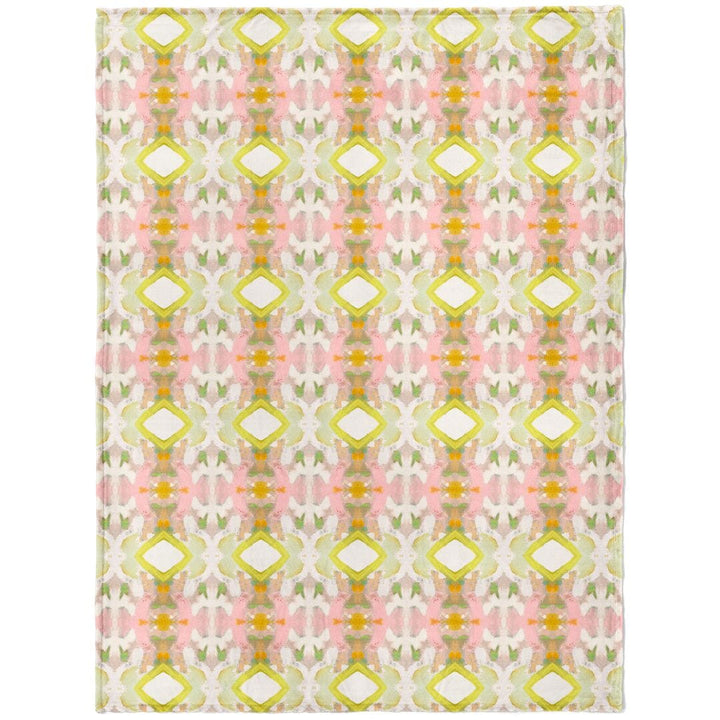 White Lotus Fleece Blanket