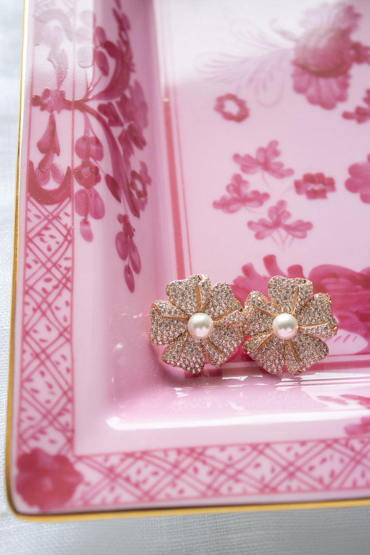 Annie Embellished Floral Studs