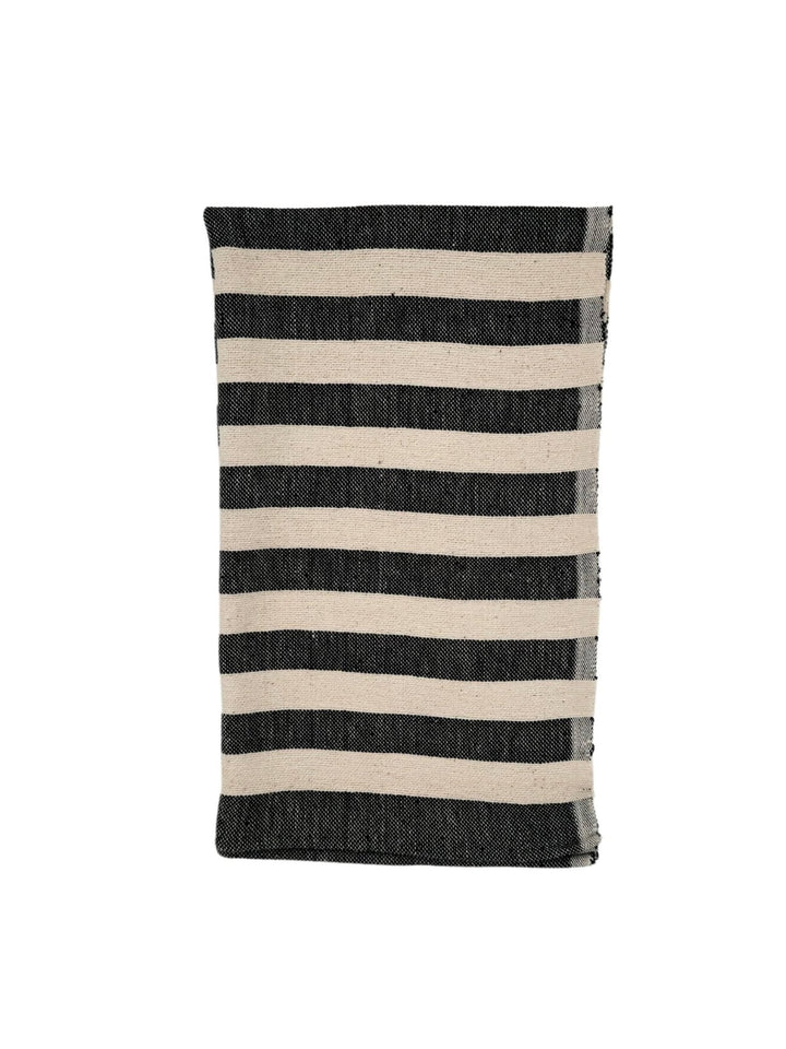 Black Stripe Hand Towel