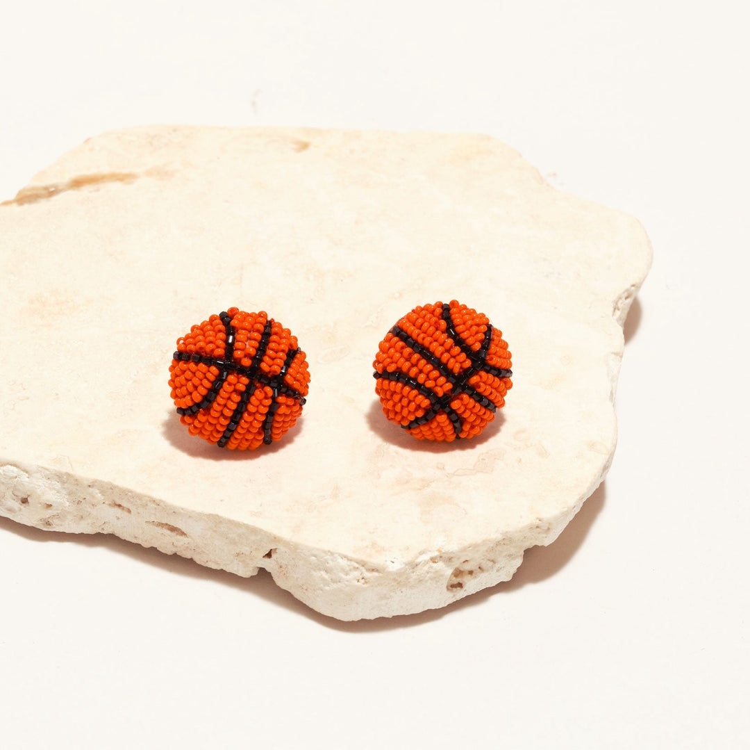 Basketball Studs Orange Multi