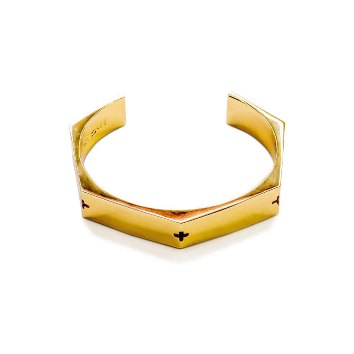 Metal Gold Thick Bracelet