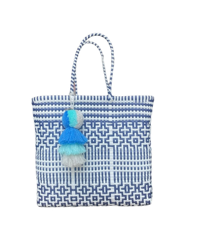 Preppy Tile Navy / White Citron Tote