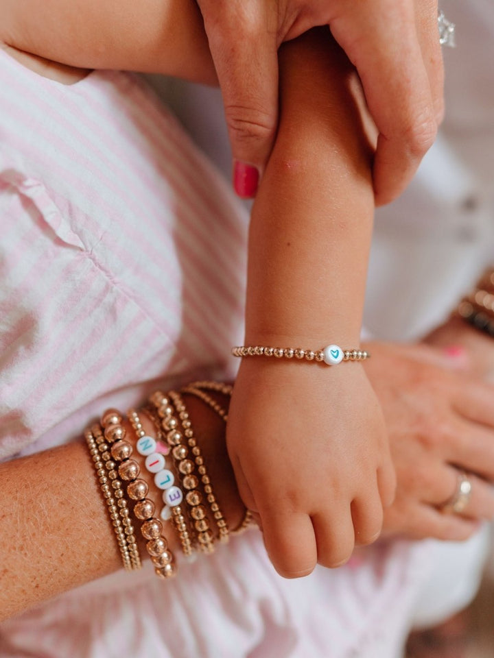 Mommy + Me Matching Heart Bracelet Set