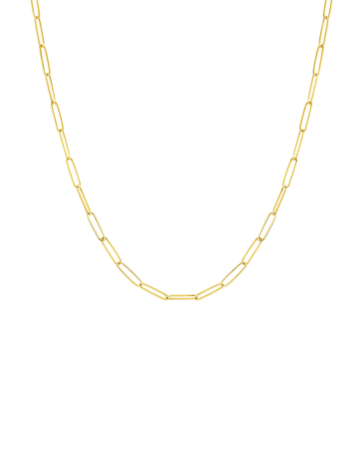 Paperclip 'M' Chain Necklace