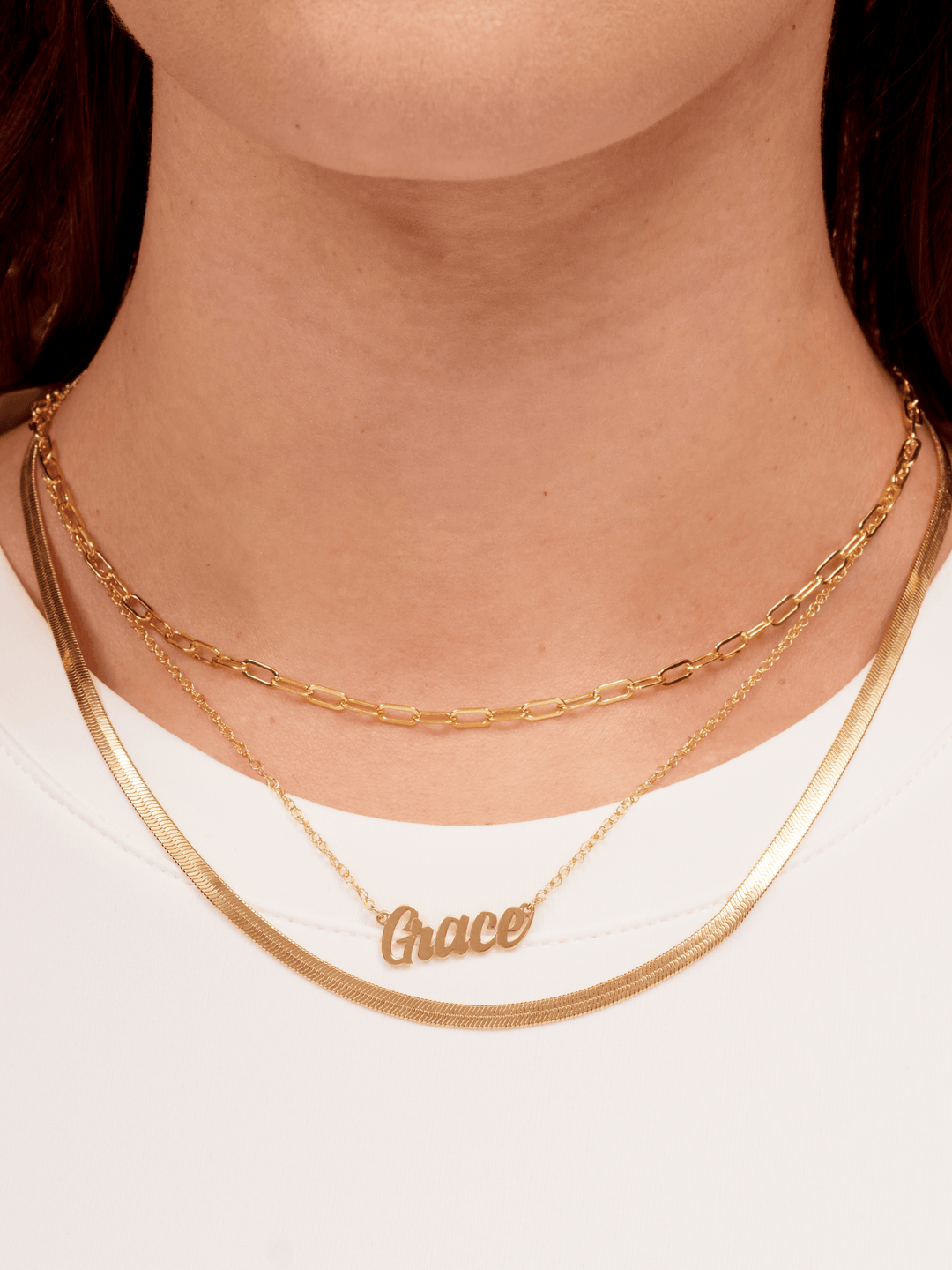 Paperclip 'S' Chain Necklace