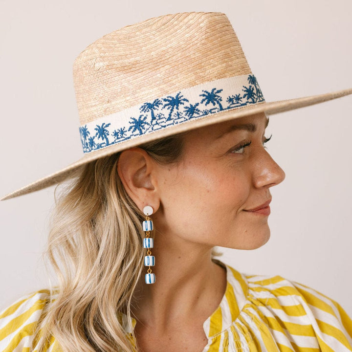 Blue Sofia Drop Earrings