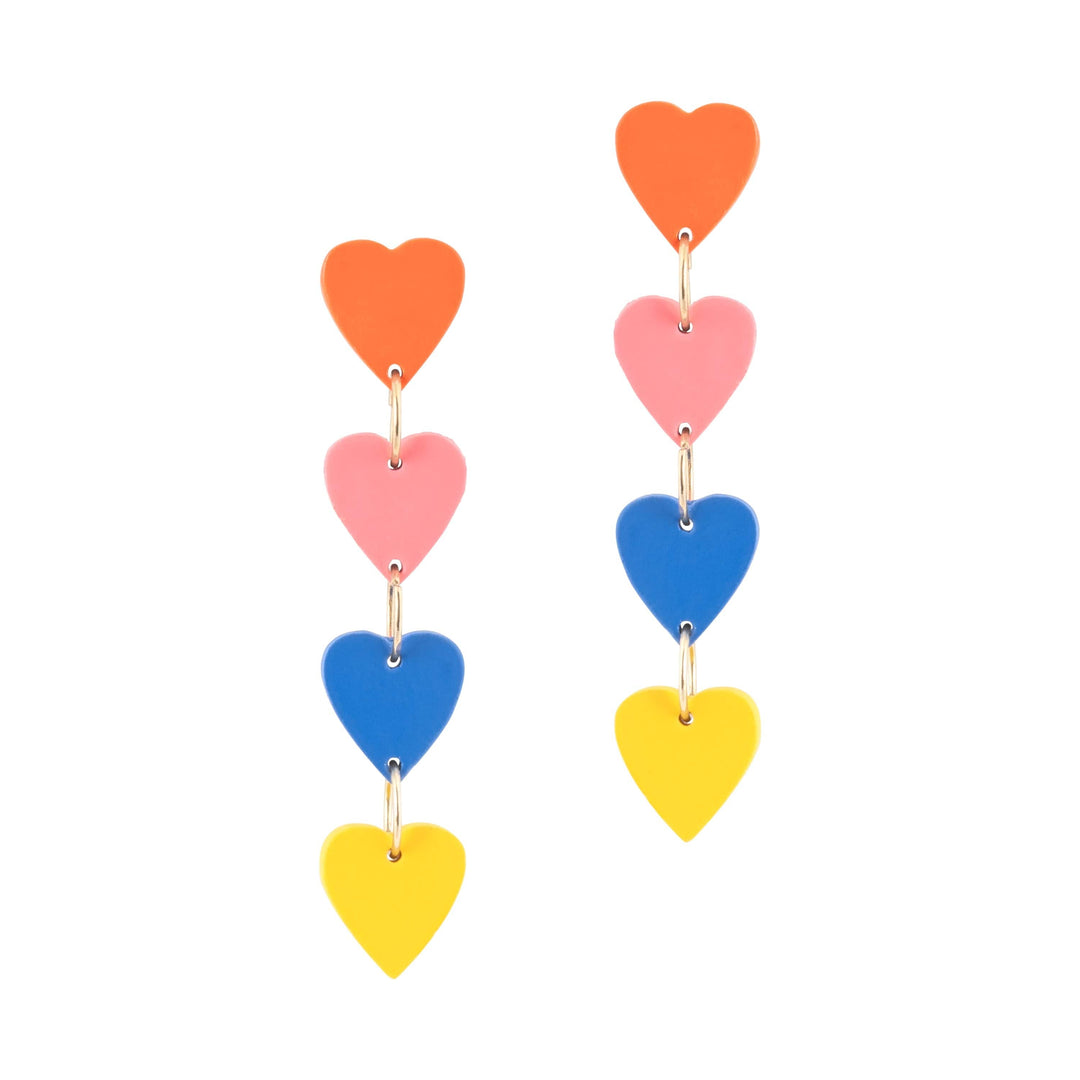 Colorful Heart Dangles