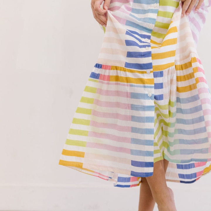 Colorful Stripe Positano Dress
