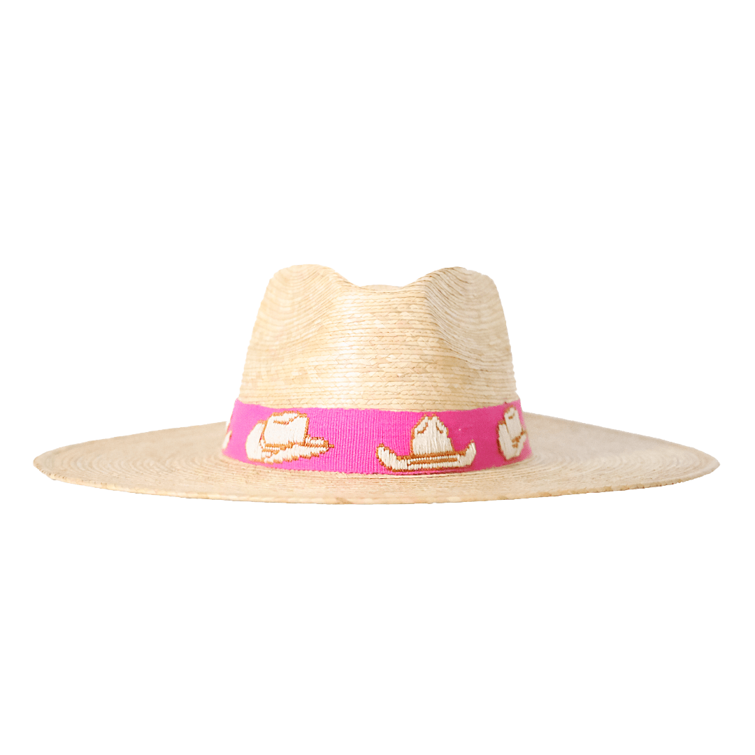 Cowgirl Embroidered Palm Hat