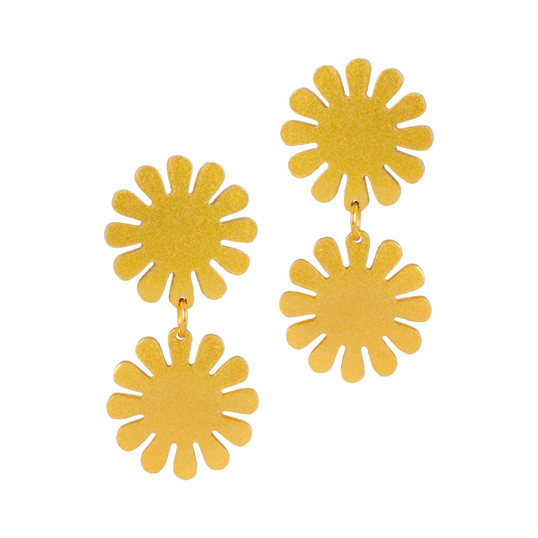 Gold Maria Double Dangles