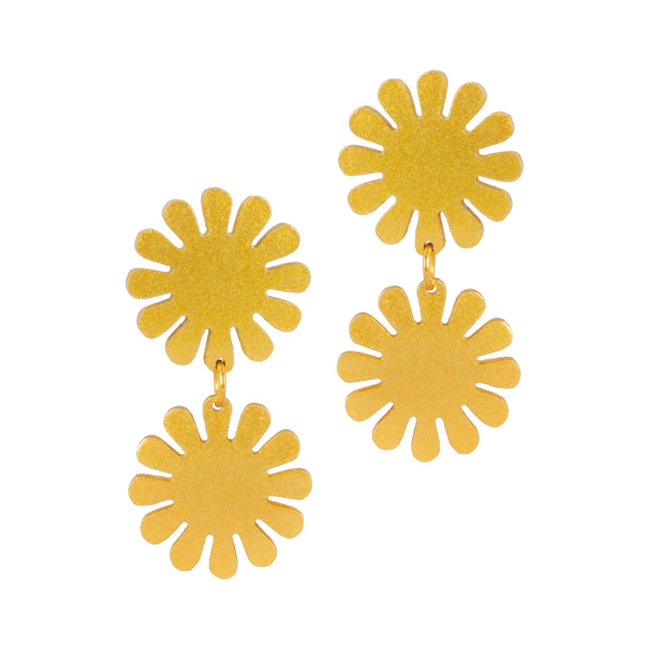 Gold Maria Double Dangles