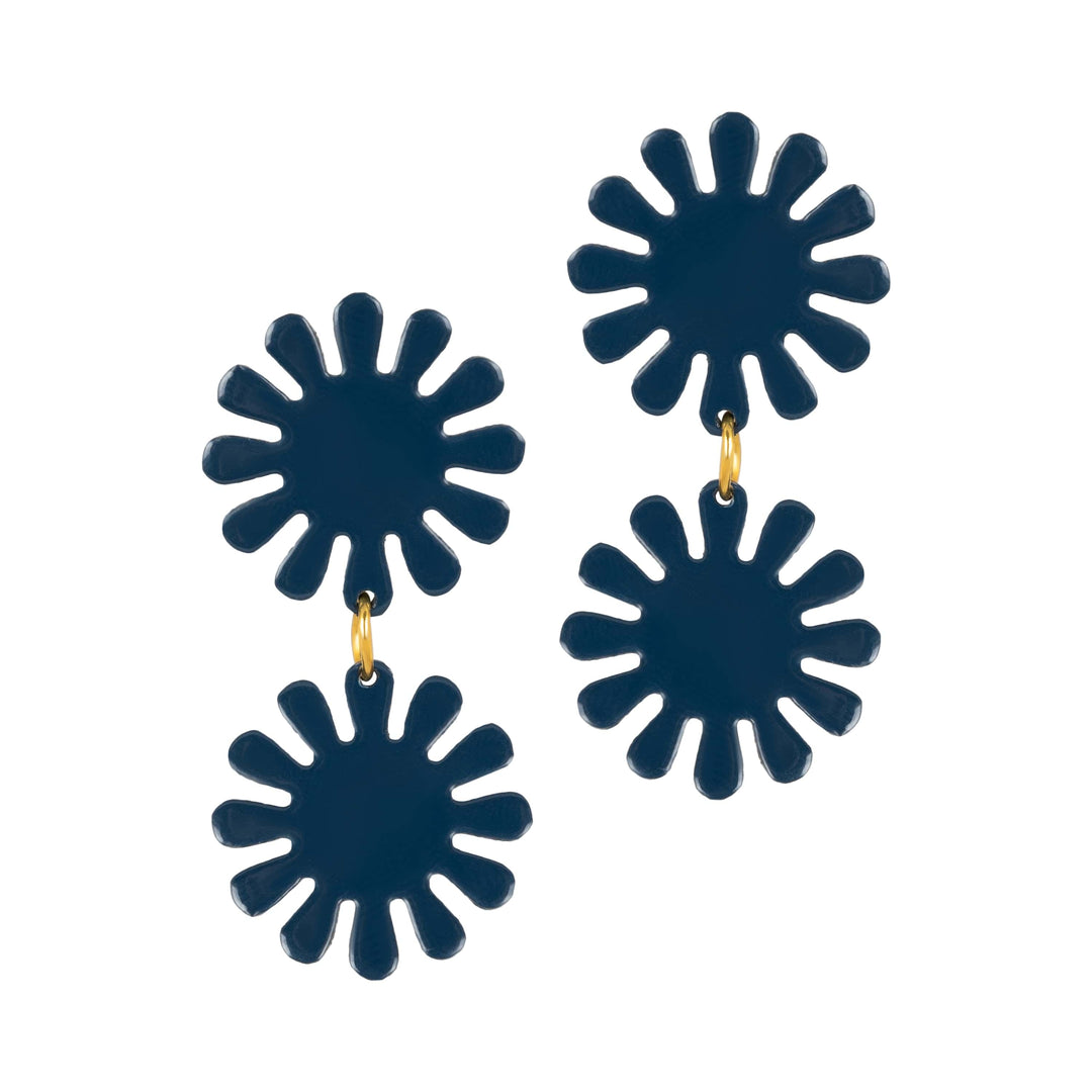 Navy Maria Double Dangles