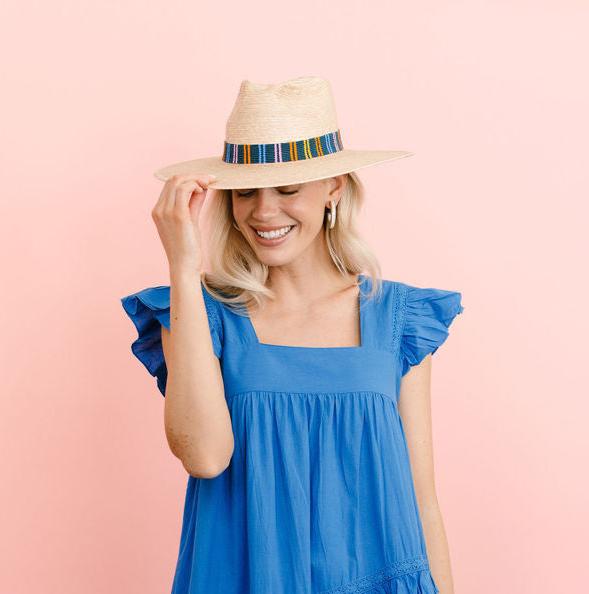 Puerto Stripe Palm Hat