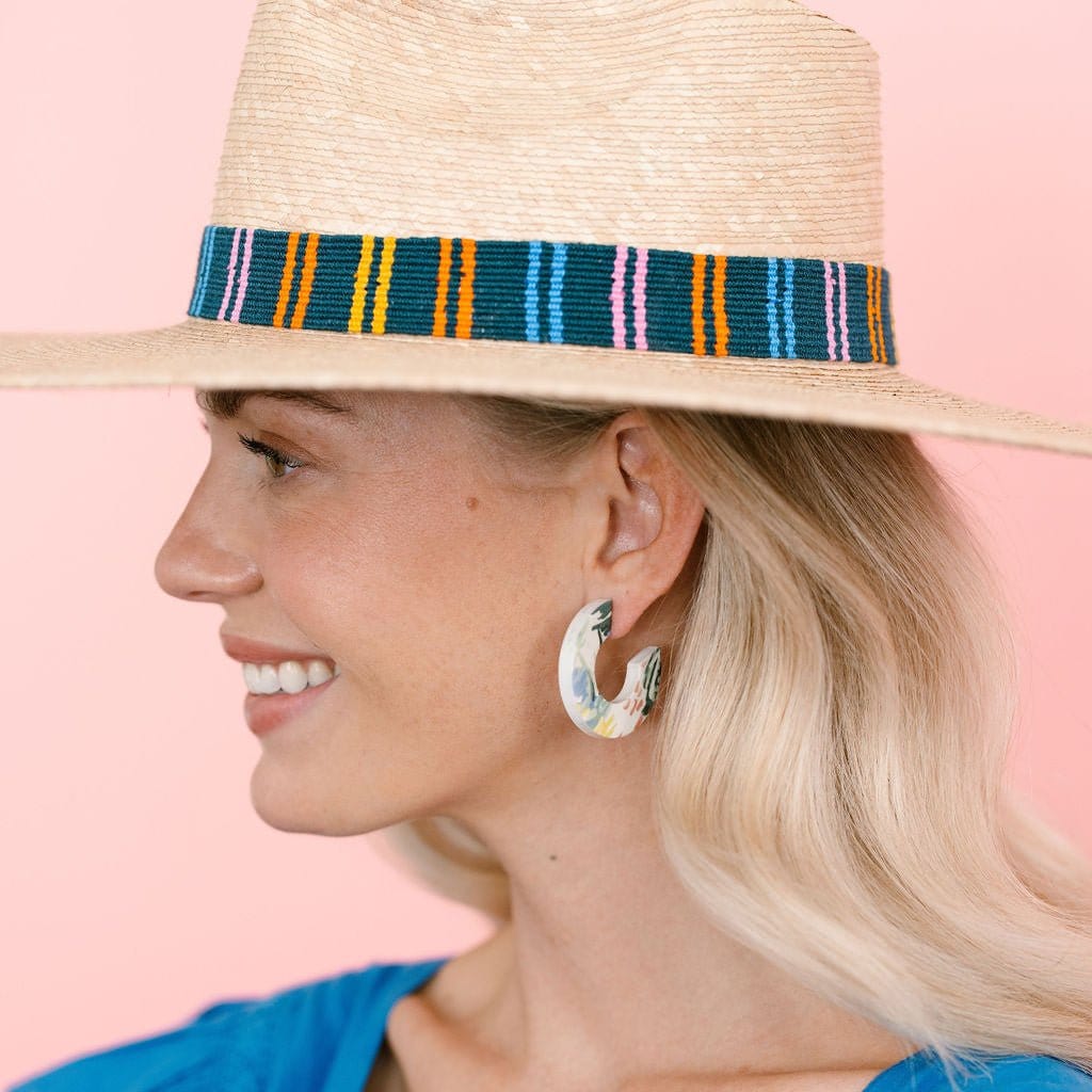 Puerto Stripe Palm Hat