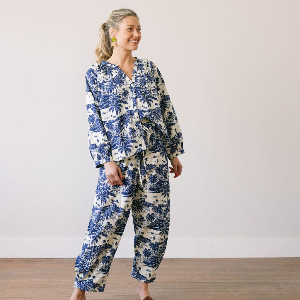 Tropical Toile Lucia Top