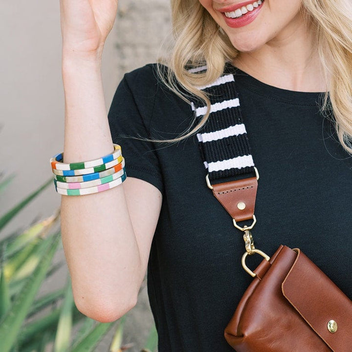Watercolor Tile Bangle Set