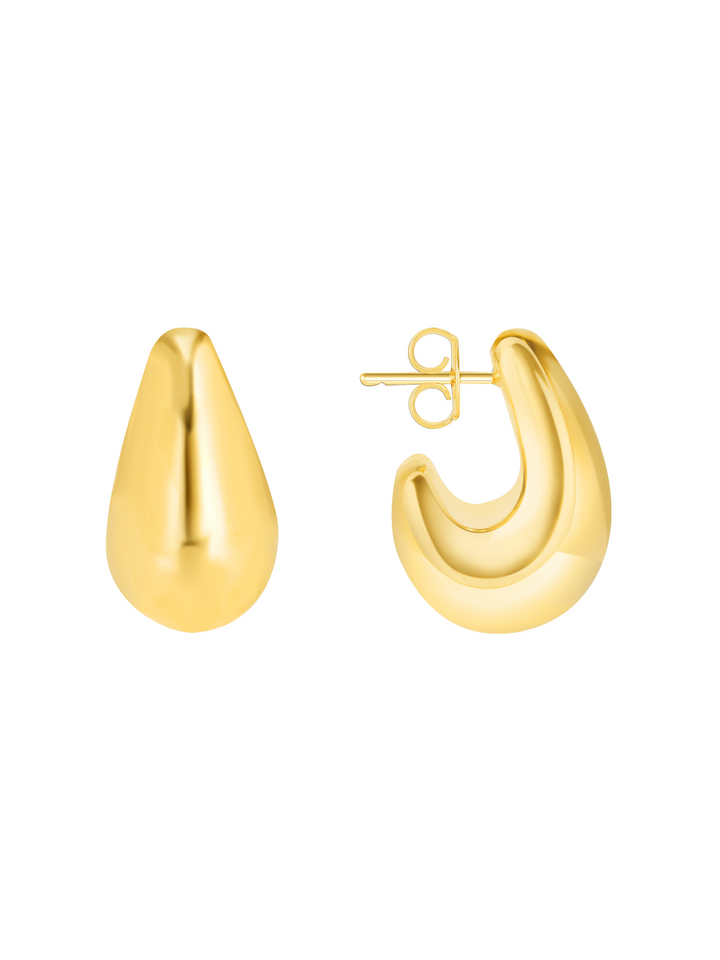 Teardrop Gold Earrings