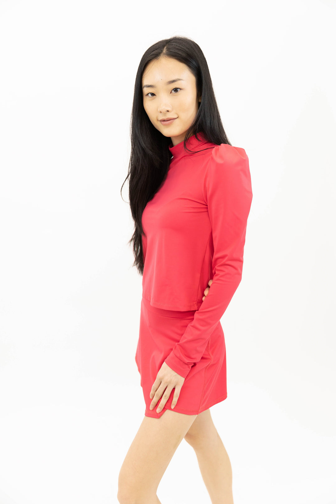 The Sport Skort in Carnation Red