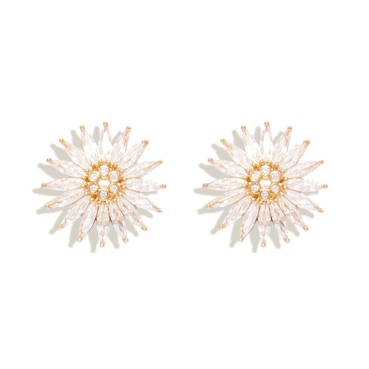 Crystal Madeline Stud Earrings Clear