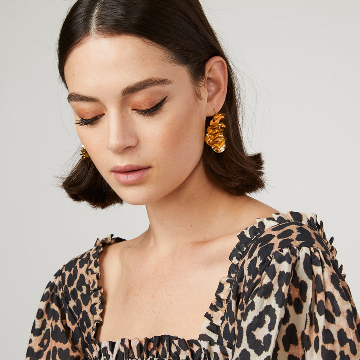 Mini Lolita Hoop Earrings Gold